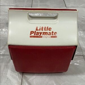 Use Igloo Little Playmate Red and White  Cooler